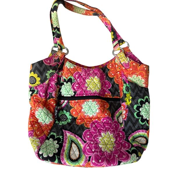 Vera Bradley Quilted Shoulder Bag | Floral Paisley | Multicolor | Y2K preppy - Picture 1 of 4